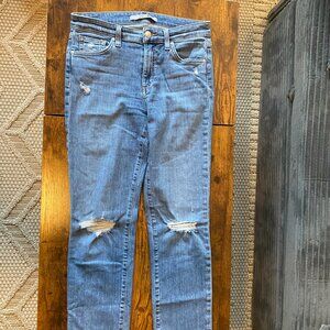 Joe’s Jeans Women’s Light Blue Distressed Ankle Jeans – Size 26, 27” Inseam